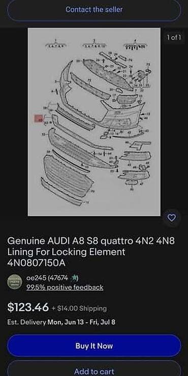 navlaka za gips: ŠUS PLEH ZA AUDI A8, S8 | Audi a8 s8 šus pleh metalni deo 4n0 807 — 2