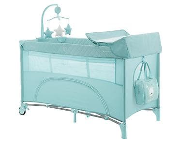 orman za decu: KIKKA BOO krevetac Nighty Night, 2 nivoa, sa rancem i pultom – mint — 1