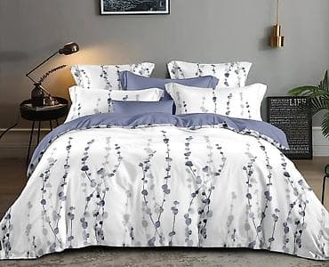 tac posteljina novi pazar: Prekrivač za krevet sa cvetnim dezenom, dostupan u sivim i belim — 3