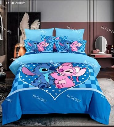 Textile: For kids, Cotton, color - Blue, Turkey — 1