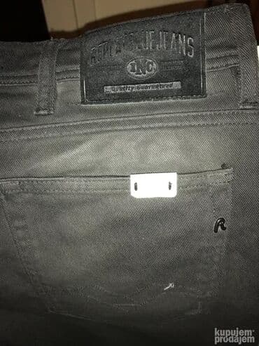 Pantalone: Original Replay farmerice 33 NOVE Sivo crna boja 98% cotton 2% — 1