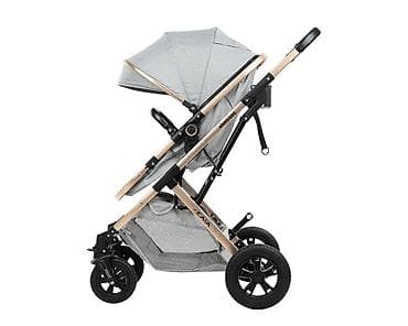 kolica per bebe: Kikka Boo Kaia – 3u1 kombinovana kolica, light grey (SKU: KKB1) - 3u1 — 3