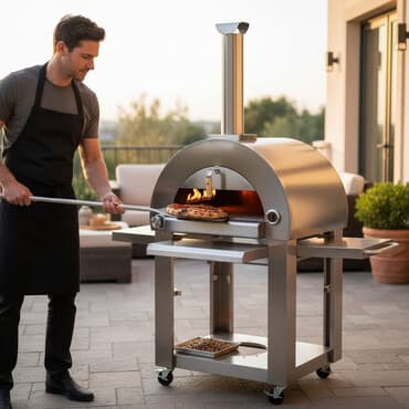 ravna ploca za sporet gorenje: Prenosiva pizza peć – za pelet, drvo i ugalj 🍕 Kompaktna i prenosiva — 1