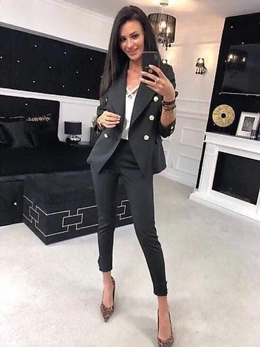 Donji delovi trenerke: Elegantno žensko odelo – sako i pantalone Veličina S, M, L - Model — 10