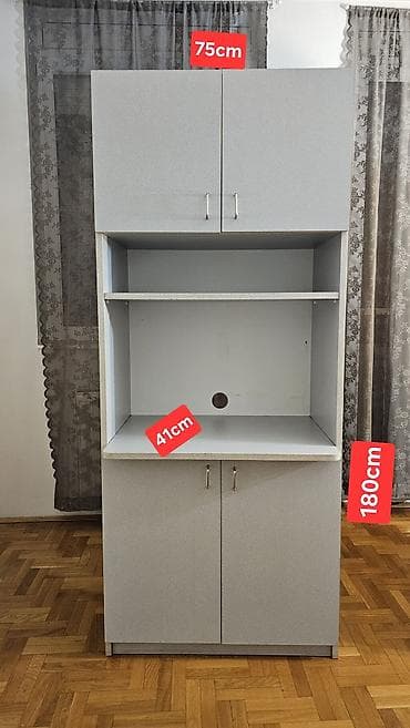 polovne komode novi sad: Ormari i garderoberi – siva boja - Dvokrilni visoki ormar: ?180 cm — 4