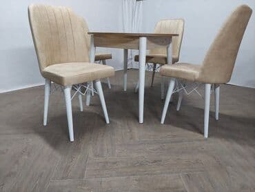 Sets of table and chairs: Cena kompleta 285€ 💵💸 🔹Stolica 🔹Boja -Tamno siva 🔹Materijal-metalni — 4