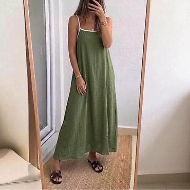 crocs za bebe: Siroke duge haljine na bele bratele. Dostupne boje:maslina,svetlo — 1