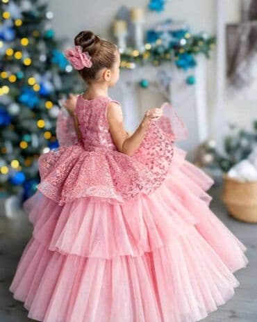 140 velicina za decu: USKORO DOSTUPNA haljinica sa mašnicom, veličine od 3 do 12, 6900 din — 3