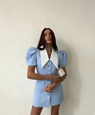 Haljine: 🔥Elegantna mini haljina-sako sa puf rukavima
✅2500 din — 4