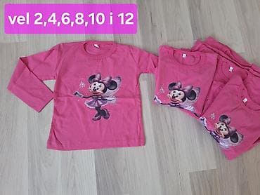 Dečija majica dugih rukava u roze boji sa motivom Minnie. Mekan i