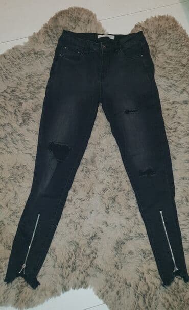 nike air max plus black silver white: Farmerke crni teksas iscepkane sa rajfislusima na nogavicama.Imaju — 1