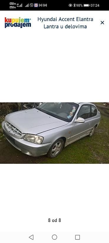 klima za auto na upaljac: Hyundai branik – zadnji (sa reflektorom), siva/srebrna boja. - — 2