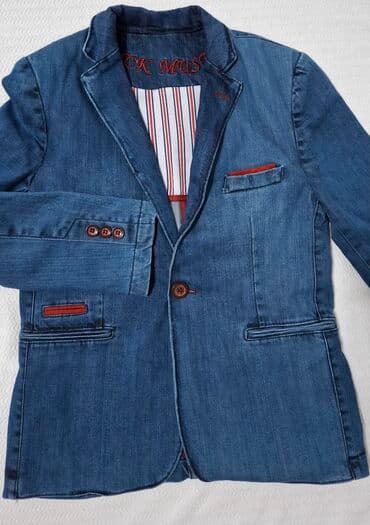 pantalone sa perjem: Denim jacket, 122-128 — 3