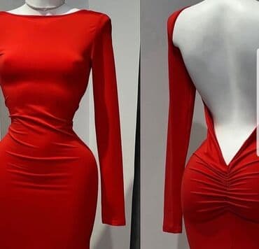 kačketi novi sad: L (EU 40), color - Red, Cocktail, Long sleeves — 20