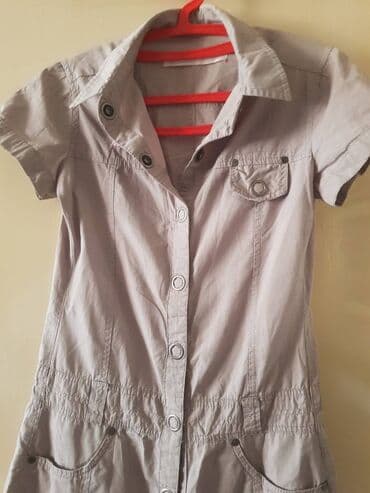 shooter haljine 2023: S (EU 36), color - Beige, Short sleeves — 2