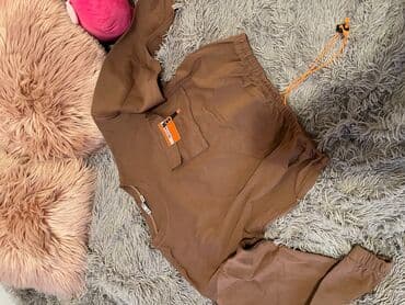 Sweatsuit Sets: Single-colored, color - Brown — 1