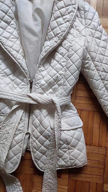 Ženska odeća: Forever 21 ženska prošivena jakna – bela - Veličina: M — 2