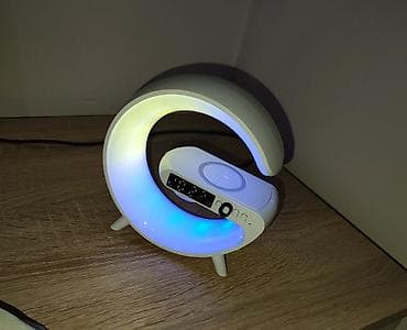 Google G Lampa - blutut zvucnik - sat - wireless punjač za telefone