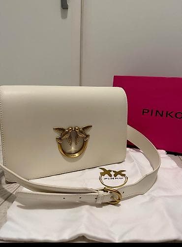 umbrella prestige cena: Pinko torba – model Love Birds - Boja: krem/bijela - Materijal — 1