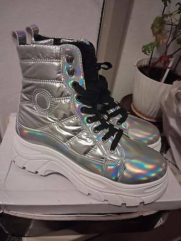 hit shoes anatomic: High boots, 38, color - Silver — 1