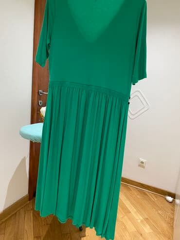 dugacke haljine svecane: XL (EU 42), color - Green, Short sleeves — 2