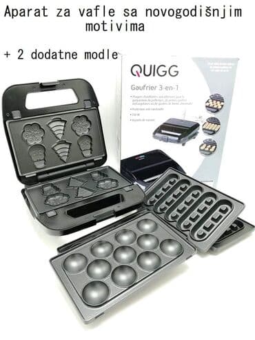 Cena 6000 din KUIGG aparat za vafle 3-u-1 • 750 V • grejne ploče za na lalafo.rs Cena 6000 din KUIGG aparat za vafle 3-u-1 • 750 V • grejne ploče za