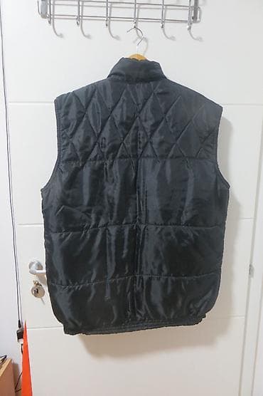 muški kožni prsluci: Prsluk bоја - Crna — 2