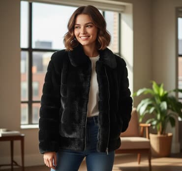 mango jakne zimske: Bunda Jean Louis Paris Duzina rukava62cm Duzina Ramena 56 cm Duzina — 1