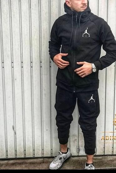 Trousers: Set, color - Black, Cotton — 5