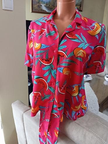 zelene sandale: Ženska letnja košulja sa kratkim rukavima i čvorom za vezivanje — 2