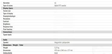kupujem monitor: *** AKCIJA *** 0320 Monitor LG Flatron IPS231P: -Rezolucija 1920 x — 9