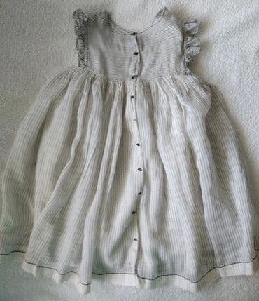 svecane bele haljine: Midi, Sleeveless, 110-116 — 4