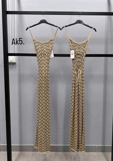 klompe sa vazdušnim đonom: L (EU 40), color - Gold, With the straps — 3