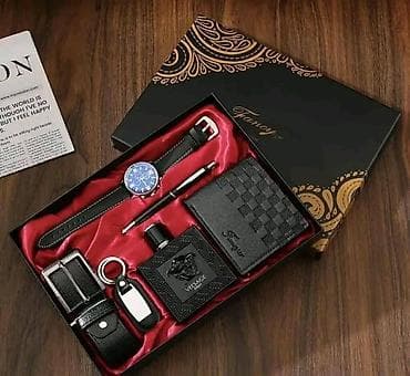 Muški poklon set – elegantna poklon kutija Sadržaj seta: - Ručni sat
