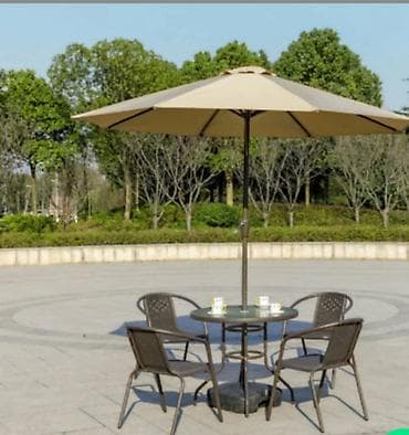 baštenski paviljoni: Baštenski suncobran Vasto 270 cm sa podesivom visinom (do 2,5 m) je — 3