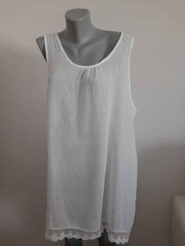 5XL, Cotton, Single-colored, color - White — 1