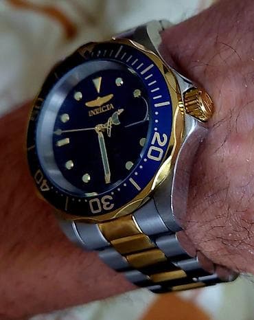 bugatti muške jakne: Invicta Pro Diver automatski sat – dvoobojni (čelik/zlato) - Kućište — 10