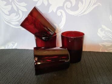 swarovski case za vino cena: Case francuske univerzalne,rubin boje iz 70ih. Case su bez — 6