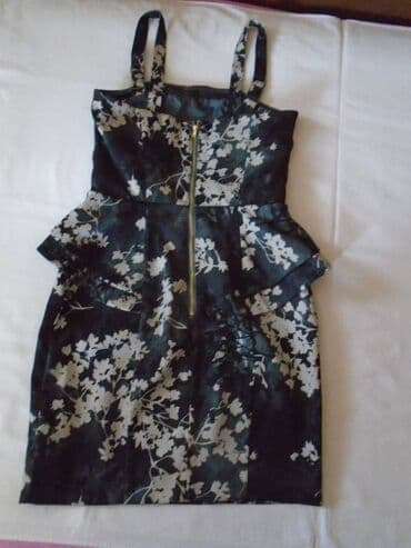 c a haljine 2022: H&M M (EU 38), color - Black, Cocktail, With the straps — 2