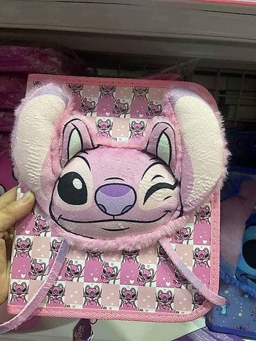 sirogojno dzemperi muski: Školski zip pernica-set sa 3D plišanim licem (Disney motivi – Stitch — 3