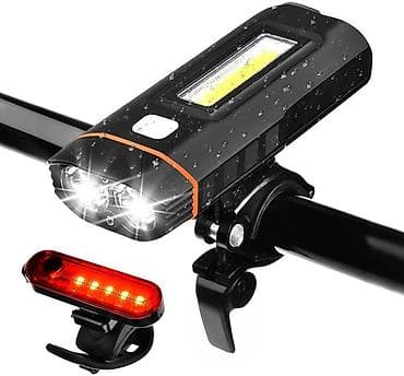 giant bicikli cena: Set LED svetala za bicikl – prednje i zadnje, USB punjenje - Prednje — 1