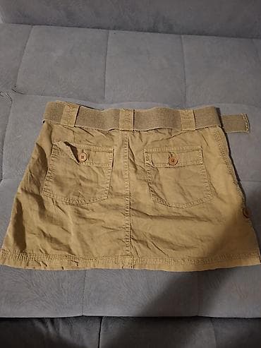 sako i suknja komplet: ONLY suknja u safari/khaki stilu - Model: kratka A-linija - Boja — 3