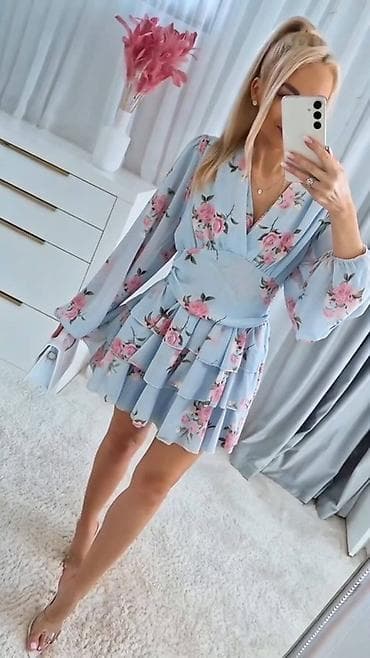 sinsey haljine: 🌸Romantična ženska mini haljina s cvetnim dezenom
✅3200 din — 4