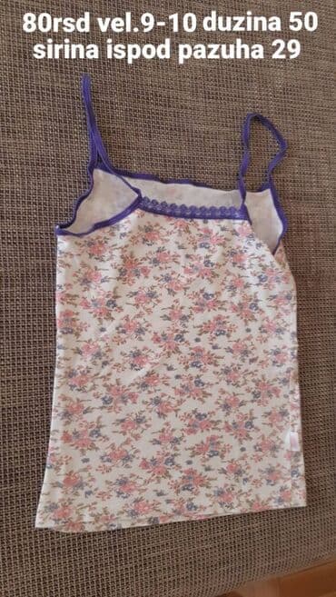 sinsay decije pidzame: Dečiji potkošulja/top na bretele za devojčice. - Veličina: 9–10 - — 1