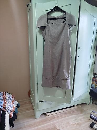 Haljine: Lot haljina – 4 komada 1) Karirano sivo haljina - Kroj: ravna silueta — 7