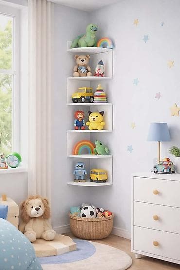 Home care products, Housewares: Ugaona zidna polica – moderan zig-zag dizajn Prodajem praktičnu i — 1