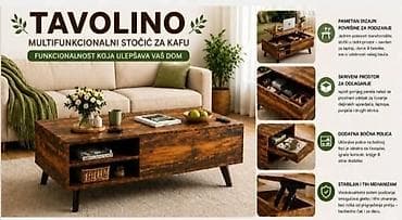 ugaona garnitura u p: Tavolino multifunkcionalni stočić za kafu - Pametan dizajn sa — 3