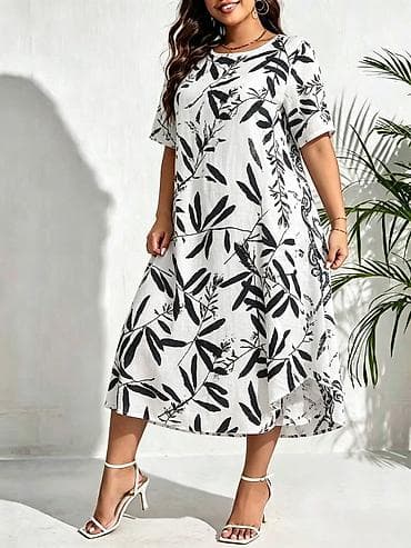100 evra: 05. Haljine za punije
2XL 3XL 4XL
100% pamuk
2.500 dinara H — 1