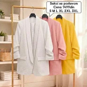 calliope sakoi: Sakoi sa postavom - Elegantni ženski sakoi bez kopčanja, sa ravnim — 3