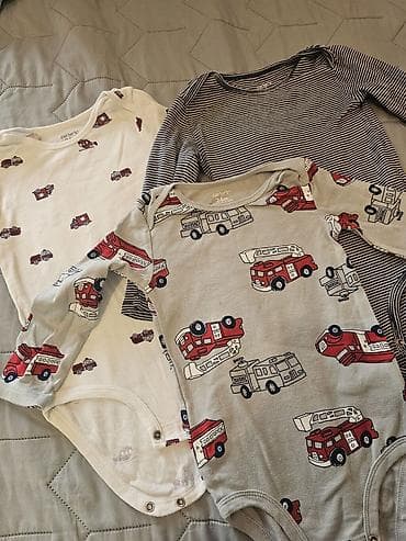 pastelno plava: Komplet bebi bodija dugih rukava – Carter’s 200 din komad, velicina — 1